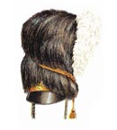 Officer's full dress bearskin 1815